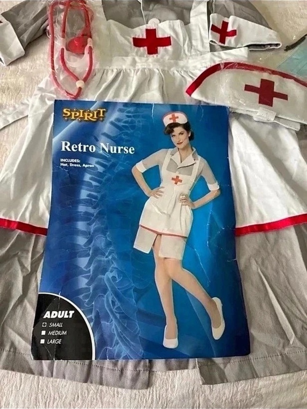 Spirit Retro Nurse Costume Size Small. EUC.